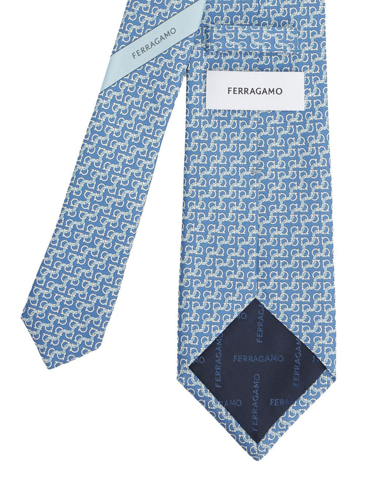 Ferragamo Silk Tie Ties And Bow Ties - Light blue | e0b396b8324b1dbf2147577a9d2b71f8bba062b1