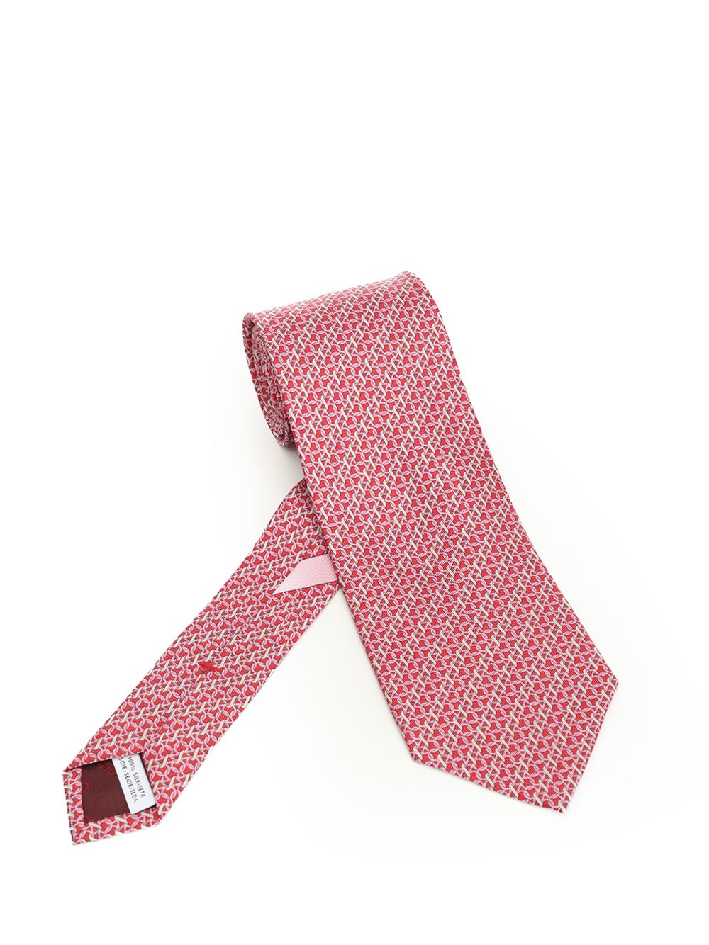 Ferragamo Gancini Print Tie Ties And Bow Ties - Red | a38d6b72ab48bf5add0c71f6c6fe30b03556c9fb