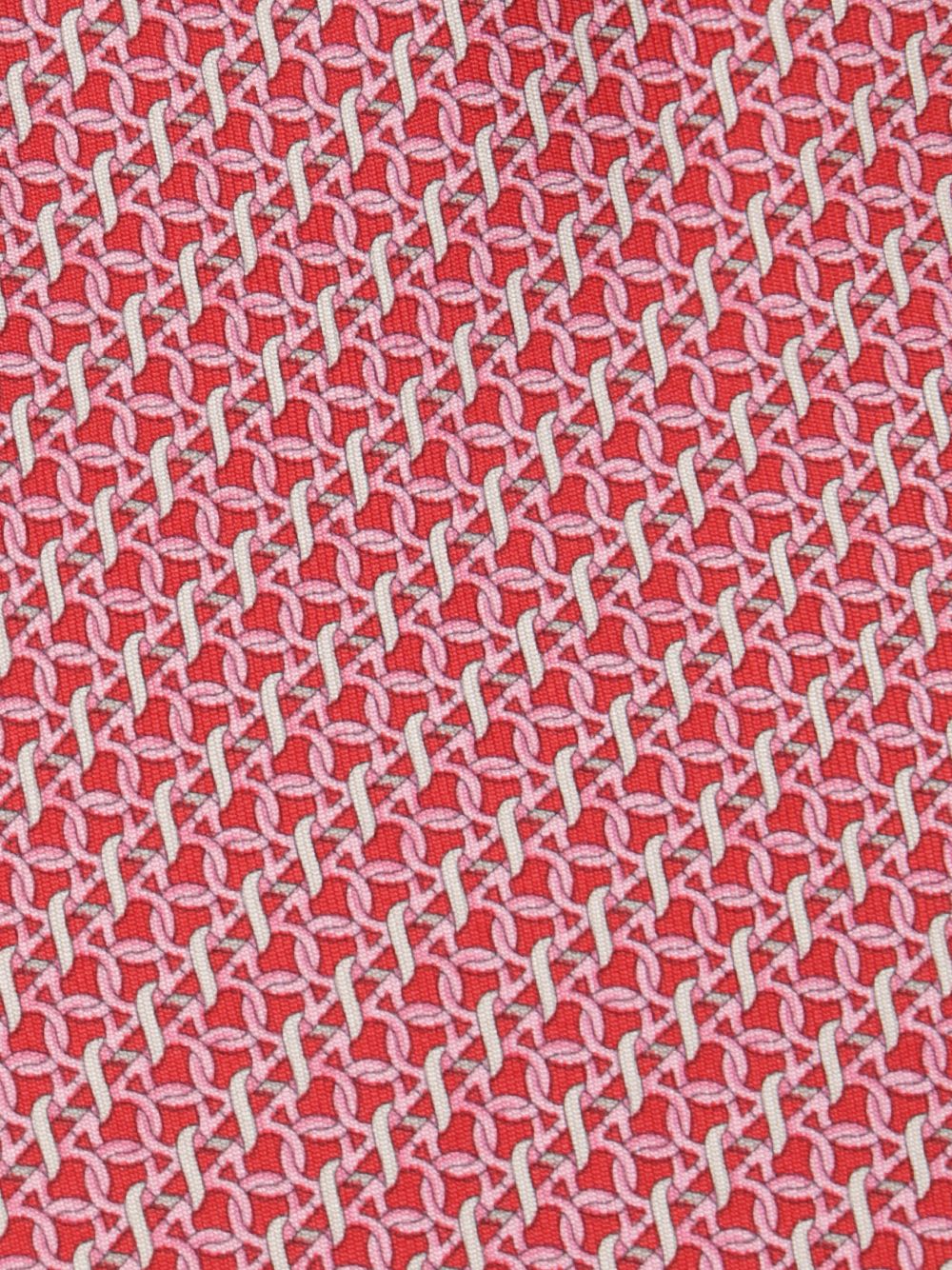 Ferragamo Gancini Print Tie Ties And Bow Ties - Red | c8e2df5ca6ecdc3a68b9c46113ad45e06f6a06c1