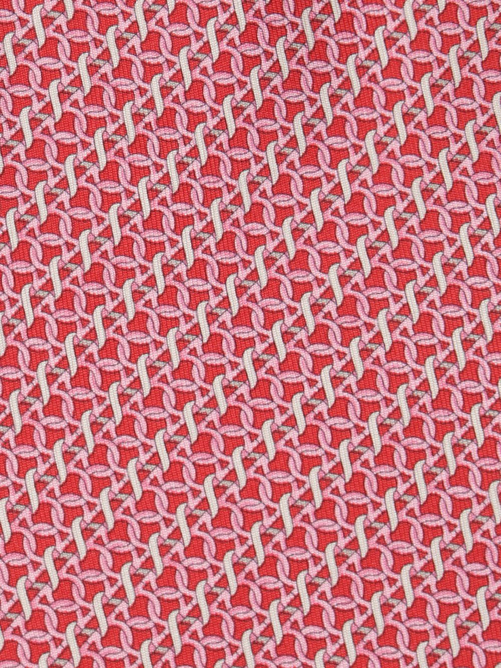 Ferragamo Gancini Print Tie Ties And Bow Ties - Red | c8e2df5ca6ecdc3a68b9c46113ad45e06f6a06c1