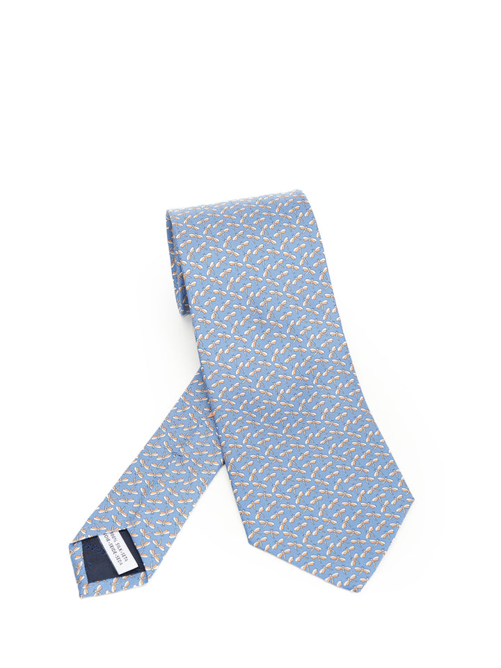 Ferragamo Silk Tie Ties And Bow Ties - Light blue | 8e3177d0a9e37af560335fec7061ea27adecc020