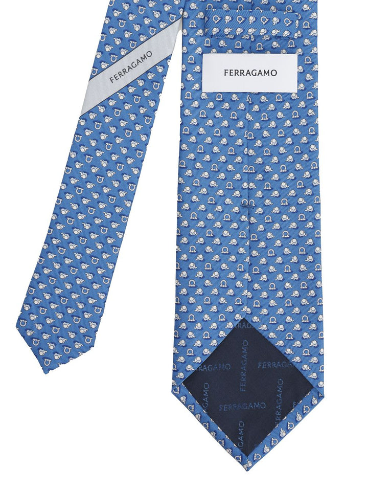 Ferragamo Silk Tie Ties And Bow Ties - Blue | 4de758c9885664152cbebfff44e5530f06d5da35