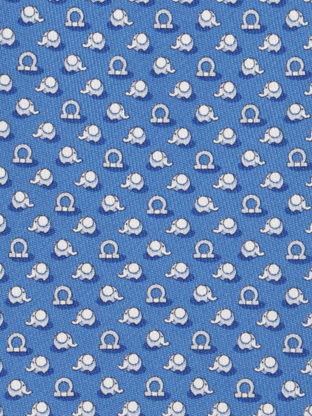 Ferragamo Silk Tie Ties And Bow Ties - Blue | a7ccd2ed12c2b074387456fef01878b483c27a4c