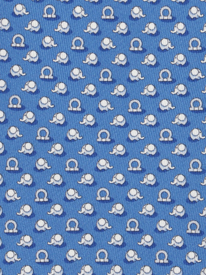 Ferragamo Silk Tie Ties And Bow Ties - Blue | a7ccd2ed12c2b074387456fef01878b483c27a4c