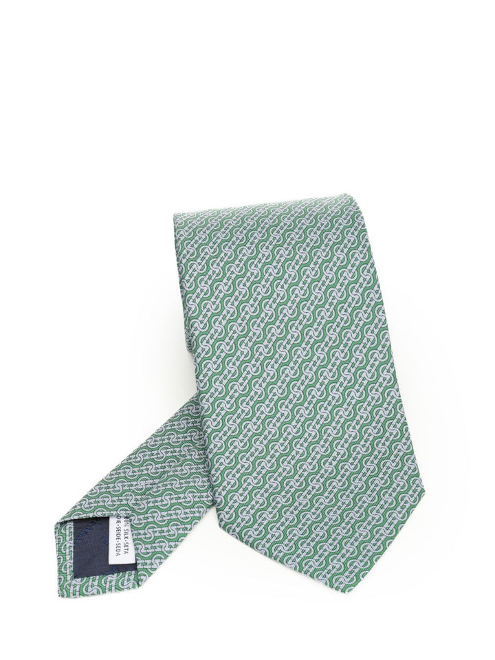 Ferragamo Silk Tie Ties And Bow Ties - Green | c822d8b25f4658b09c8ecc9eebdf8ddb2ef08a2a