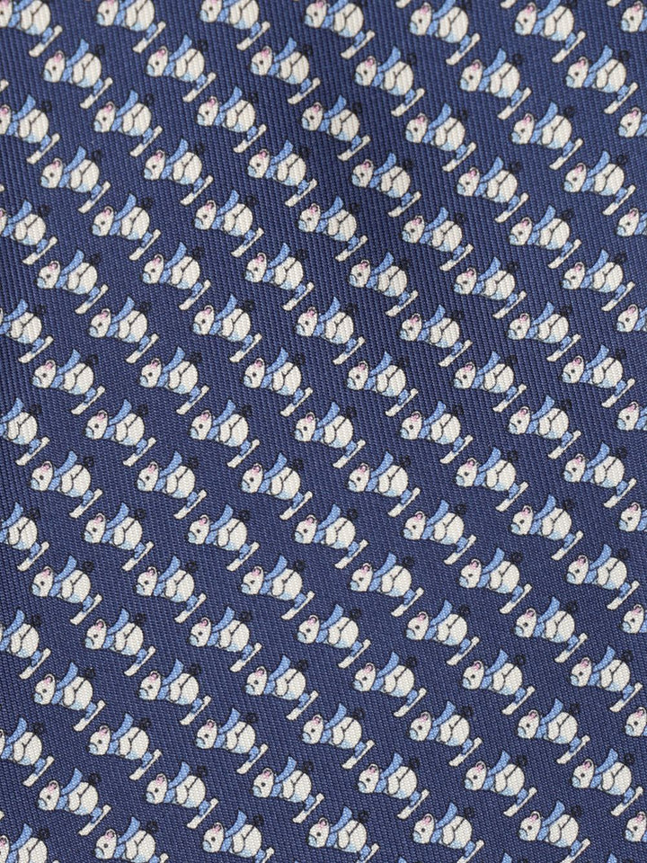 Ferragamo Silk Tie Ties And Bow Ties - Blue | 9c7e292c078f5462dc72409bdad9fb7cd4bd7d9f