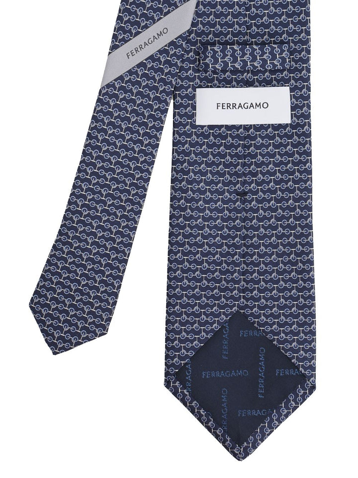 Ferragamo Silk Tie Ties And Bow Ties - Blue | 138f73ffb22cdc972b91d691eb50deb73f2dbf17