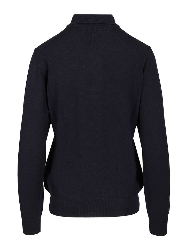 Etro Wool Polo Shirt Knitwear - Blue | b96f6bc92b047f74df1ab273e40a24c40477255e