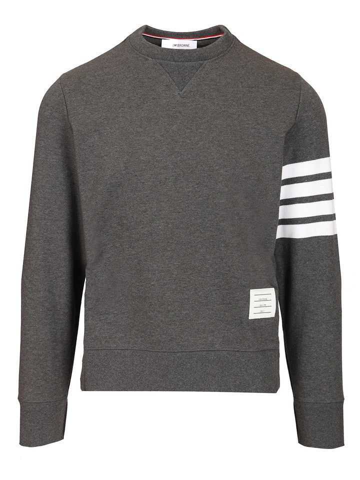 Thom Browne Loopback 4-Bar Sweatshirts - Grey | 78ccba08caab91084408b382cb10a8ceee704f62