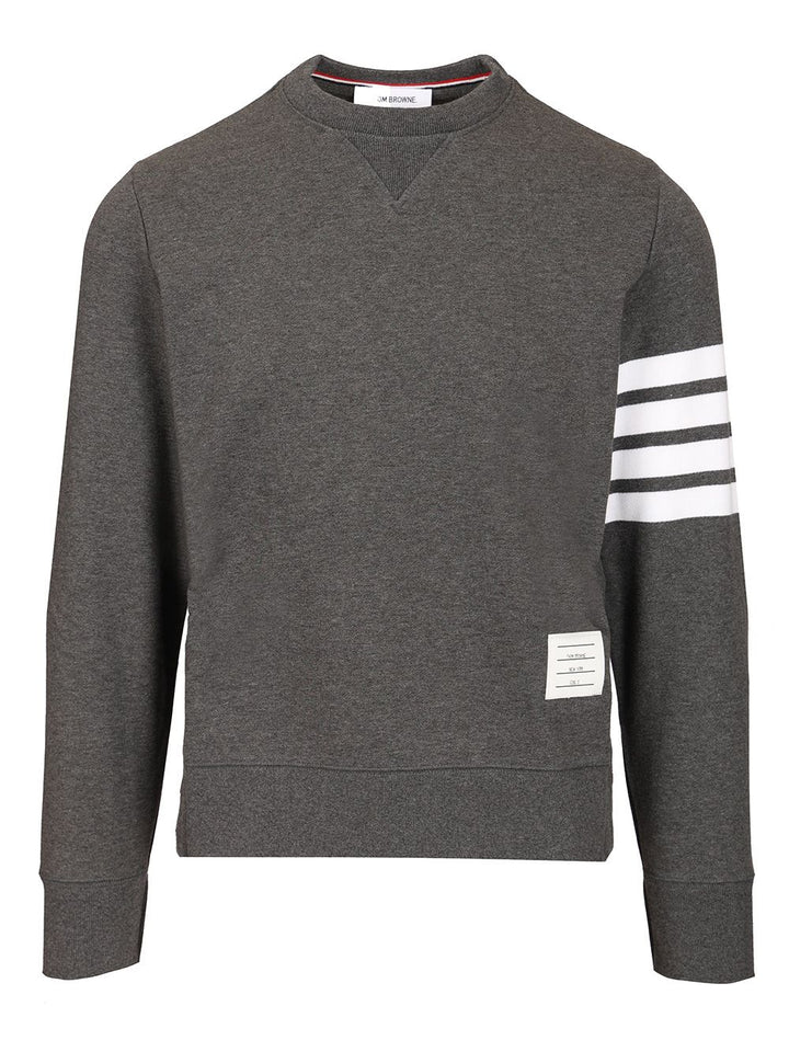 Thom Browne Loopback 4-Bar Sweatshirts - Grey | 4729d1659b8a6c2d1058d200de6518a39e88942d