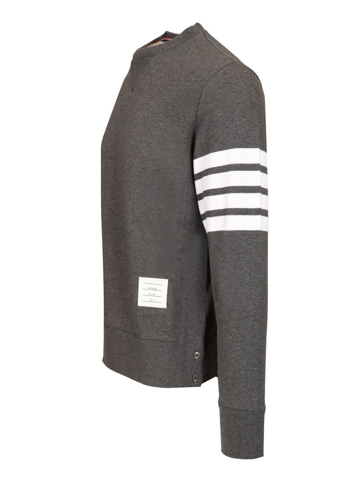 Thom Browne Loopback 4-Bar Sweatshirts - Grey | d32e0c6a2041b906b3ec91beb1cbbef4b74fdcc7