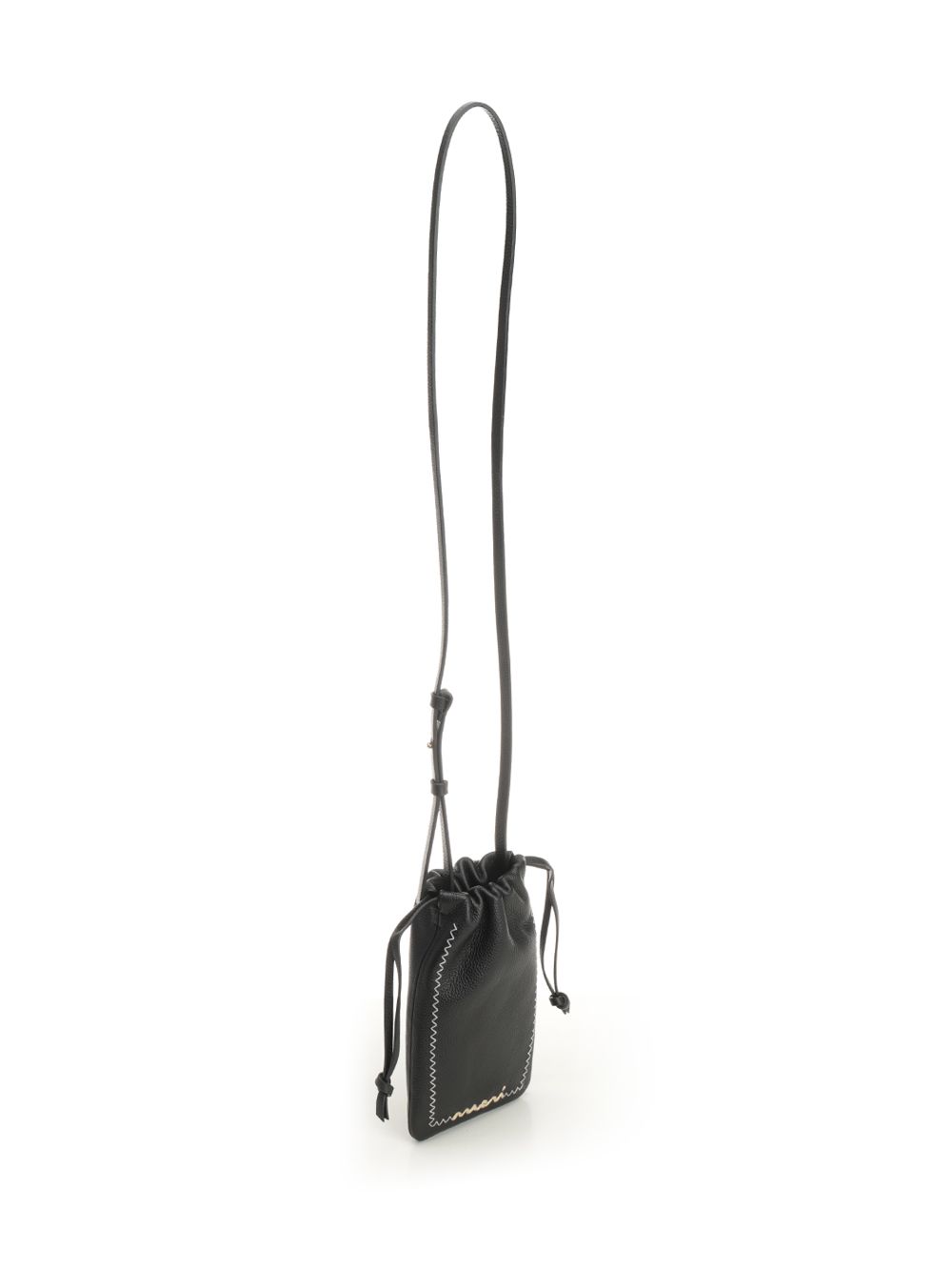 Marni Leather Phone Holder Handbags - Black | 881924a2adef7467d3ed0d389386a68ddd310466