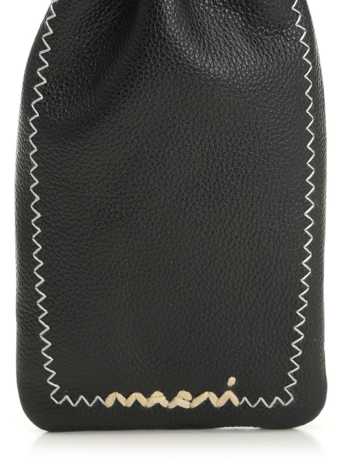 Marni Leather Phone Holder Handbags - Black | 844cc3bb56e1e6d5fe327e5d1254d045846520c8