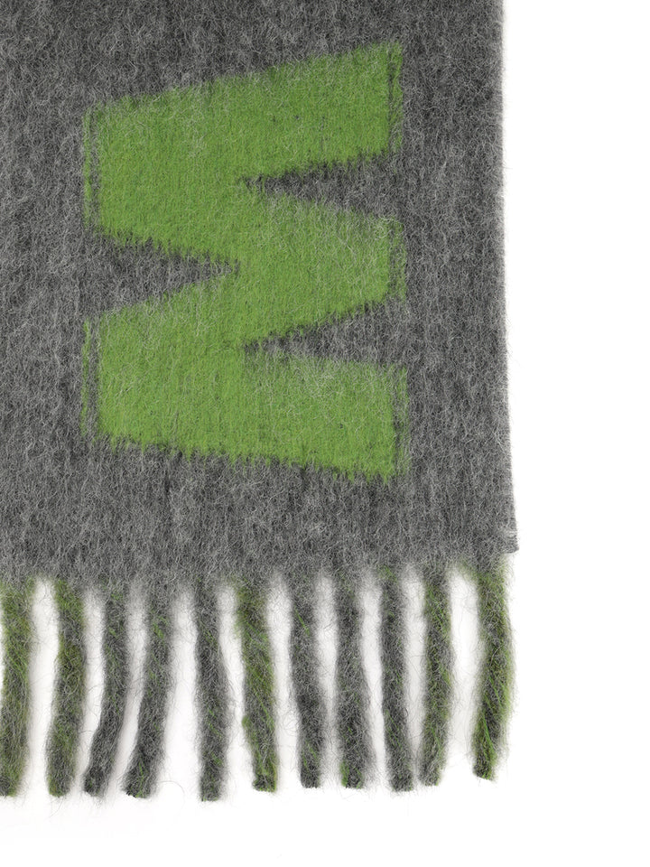 Marni Alpaca And Wool Scarf Scarves And Foulards - Grey | 4daa9a3d89e3a1440f955f13d55d5e1a0ea62a59