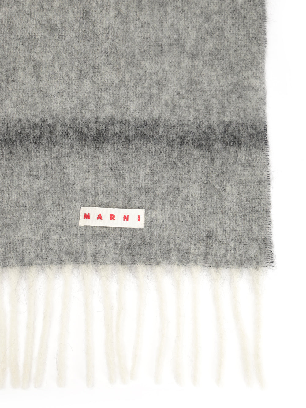 Marni Striped Alpaca Scarf Scarves And Foulards - Grey | eab164db19f5060b92fc85aea6d57de737771a39