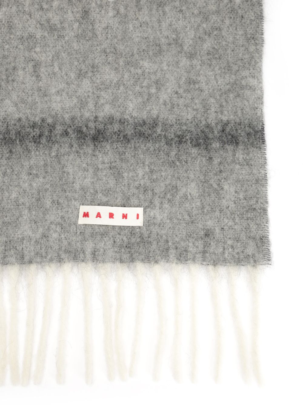 Marni Striped Alpaca Scarf Scarves And Foulards - Grey | c817534bb036caccb76c823b20f104a7e8ce92dc