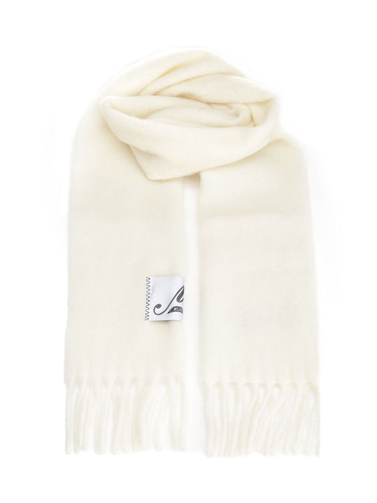 Alpaca Scarf Scarves And Foulards White