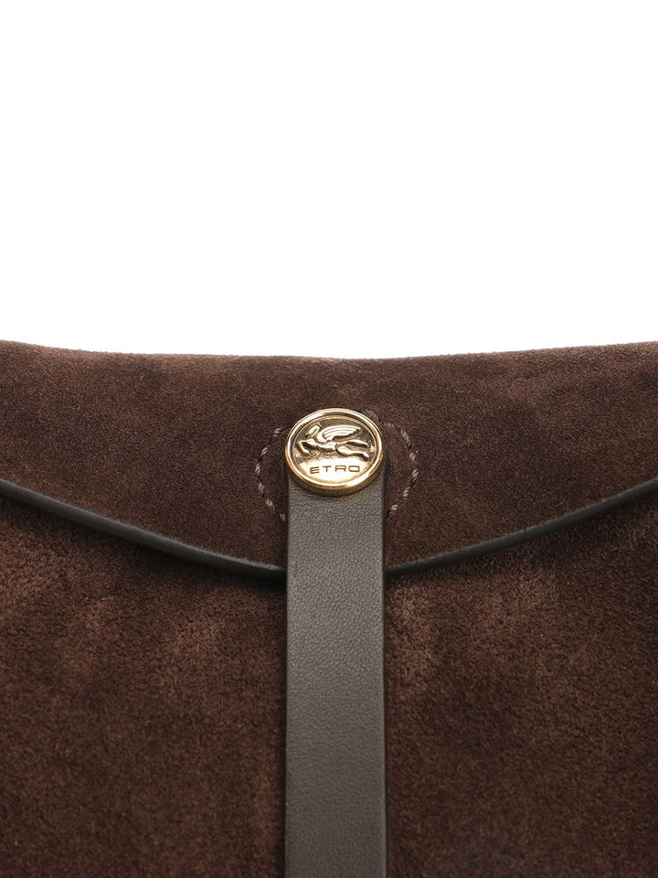 Etro Suede Shoulder Bag Shoulder Bags - Brown | a9b801216f7a3278cfc5be8c254d6d17c0345e51