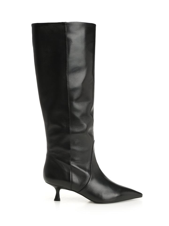 Stuart Weitzman Naomi 50 Boots - Black | 72b20c9fe5692644b4aaf05d1afc4672b885172c