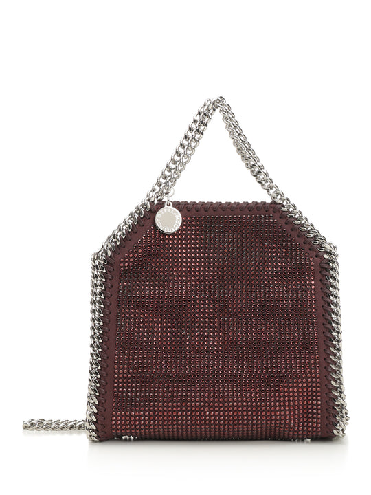 Falabella Tiny Hotfix Crystal Bag Crossbody Bags Bordeaux
