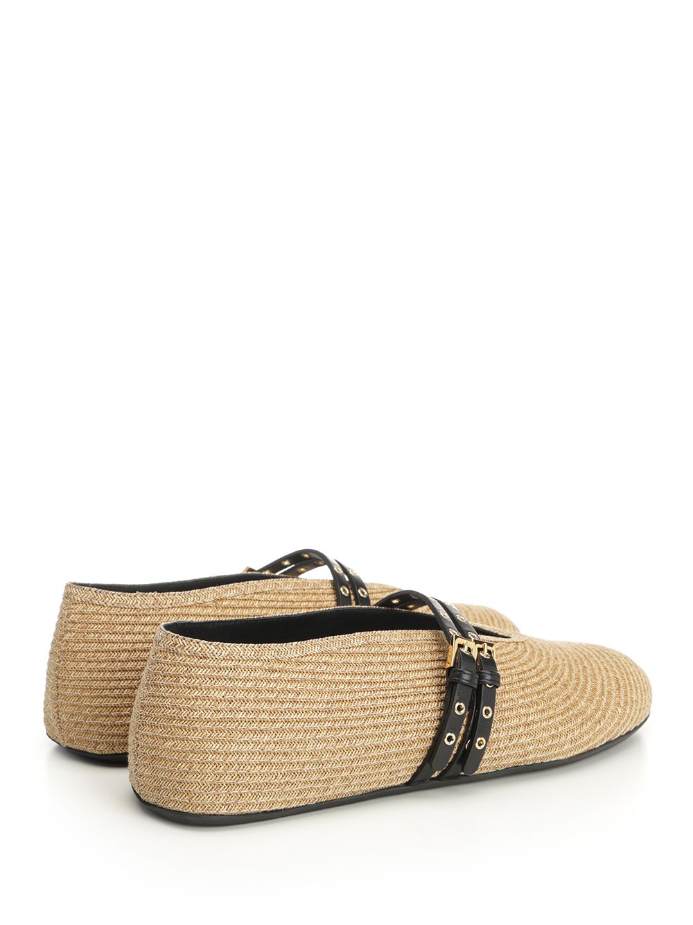 AlaÏA Paper Straw Flat Ballerinas Scarpe basse - Beige | 3e518fa6c70acad2d6b494a91959205f79bf6b47