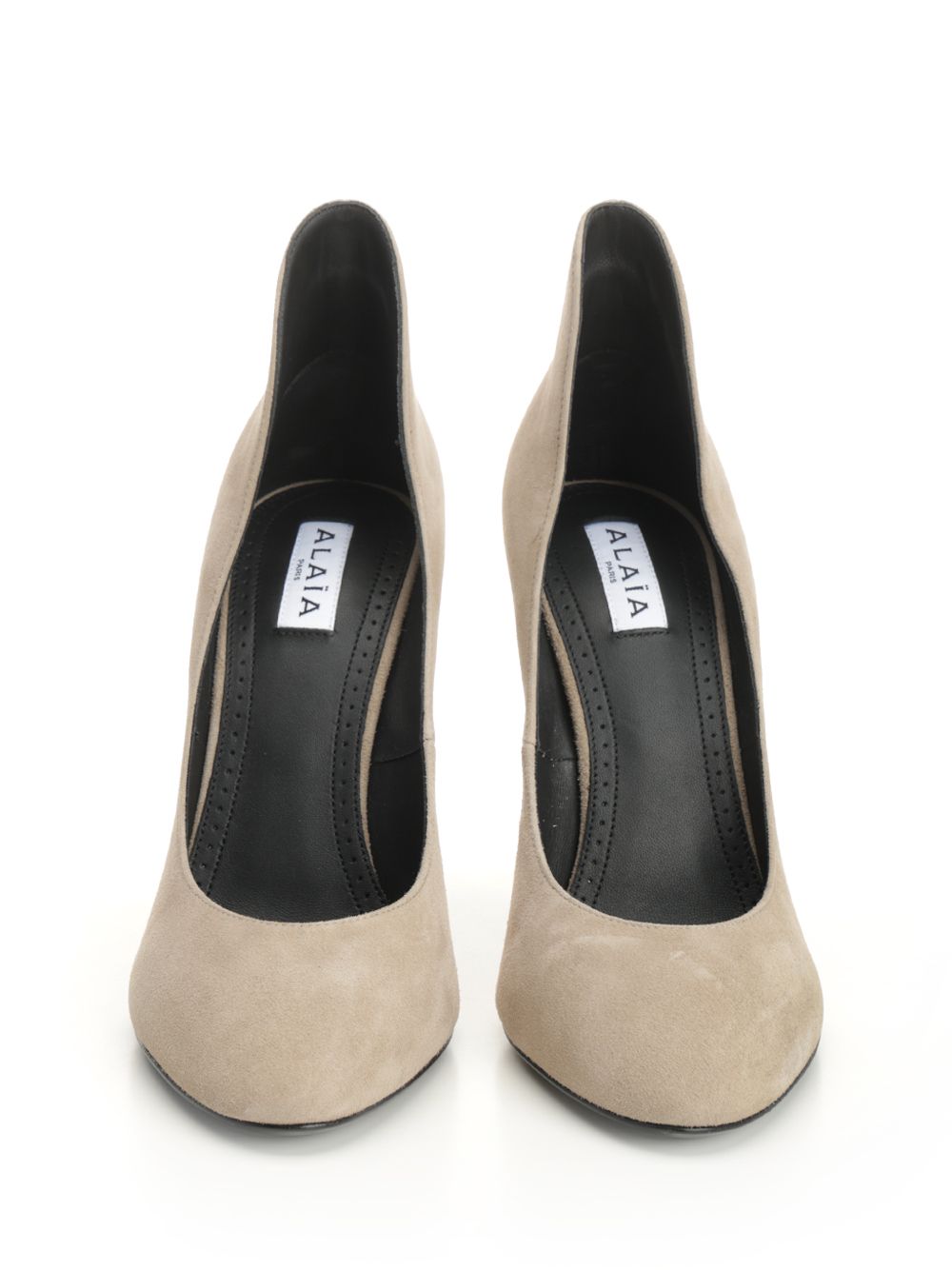 AlaÏA Suede Goatskin Pumps - Grey | 5c37f631aefe86d2650ffb5f1a44e0e6d27d9f6a