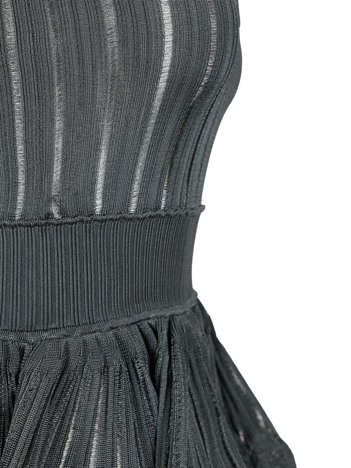 AlaÏA Crinoline Knitted Dress Dresses - Blue | b677d18a8e7af7d8709b5fcd84a998176d57bb31