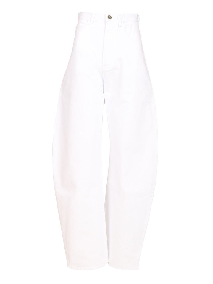 AlaÏA Rounded Jeans - White | 54bad09c8597b2304c64586fff325375083d2d4b