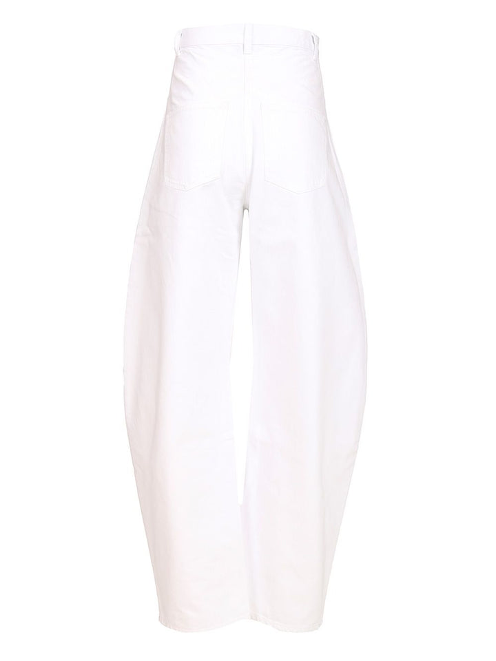 AlaÏA Rounded Jeans - White | 2565c7b2979c0432d16bbe4f6682f7081881ce0e