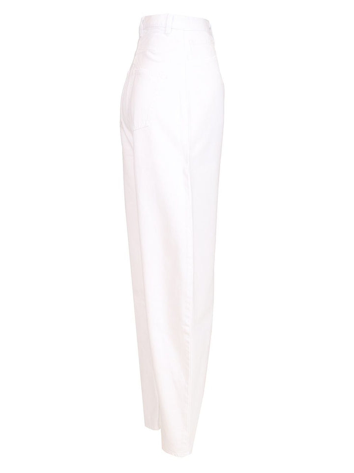 AlaÏA Rounded Jeans - White | 8b804174c2a7c26de640215b9ac0dc0d65462a59