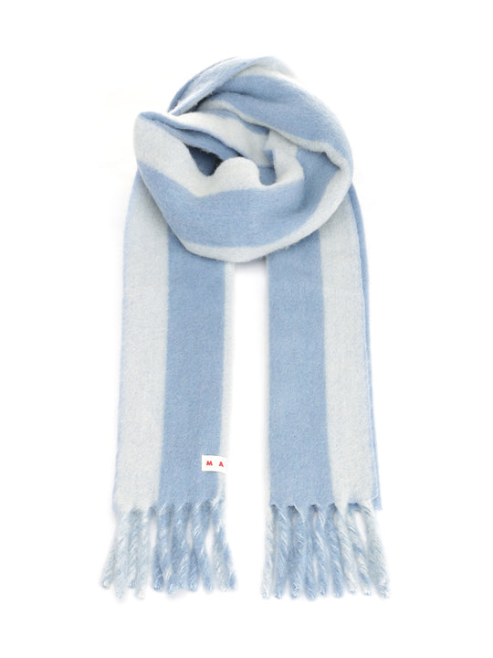 Alpaca And Wool Scarf Scarves And Foulards Light Blue