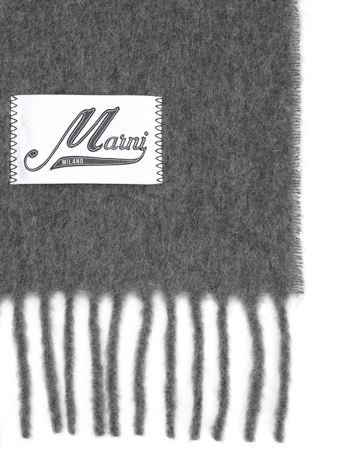Marni Alpaca Scarf Scarves And Foulards - Grey | 86a6ed12fe29c83f20b2f87b117a1798628a92cc