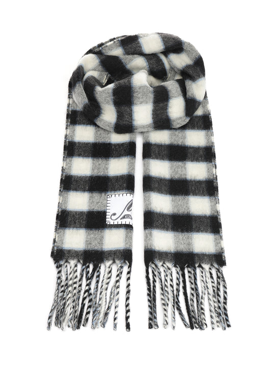 Double-Face Wool Scarf Scarves And Foulards Grey