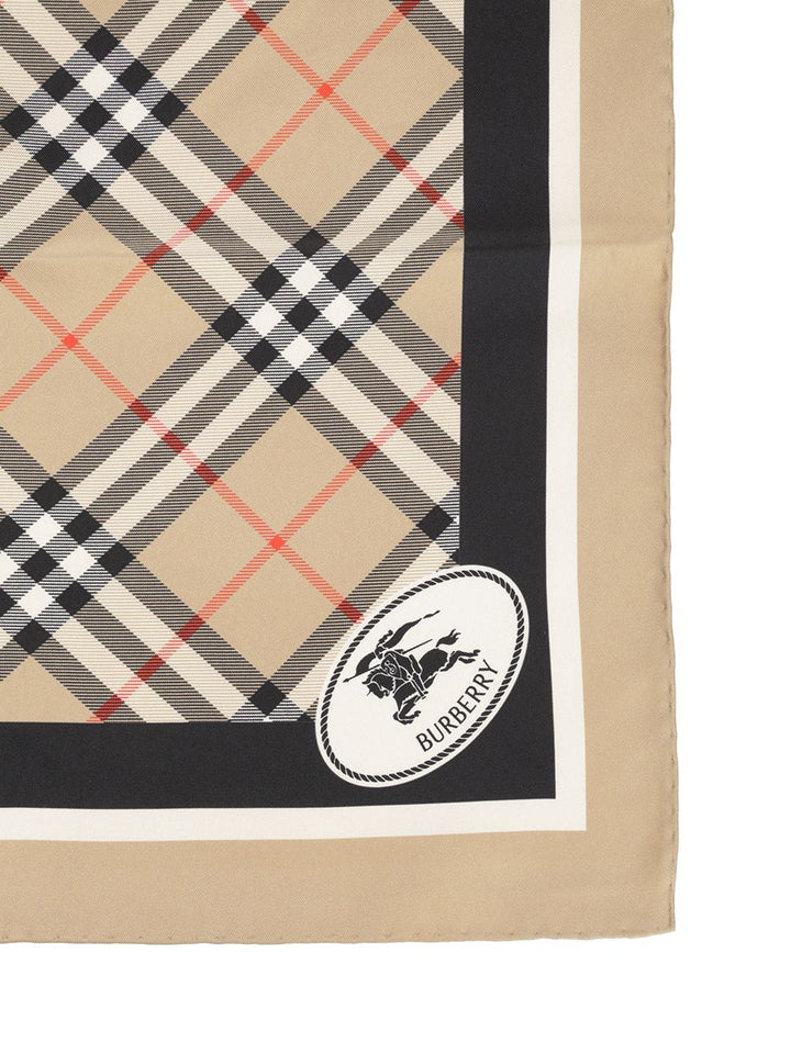 Burberry Check Silk Scarf Scarves And Foulards - Beige | 21418d66c8fb0fec6115e51ed4bd5d3d5f234856