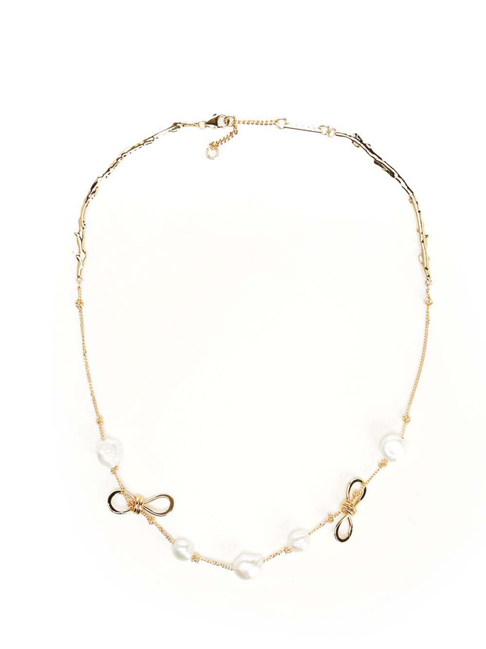 Marni Necklace With Knots And Pearls Jewelry - Gold | eae5dd541e432f1e10dc0a1efba0e2e84e808939