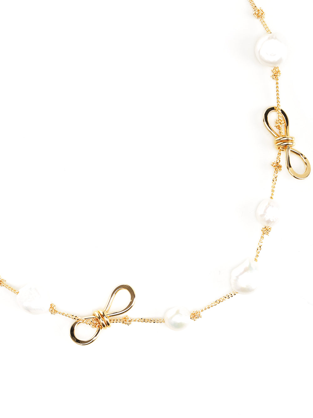 Marni Necklace With Knots And Pearls Jewelry - Gold | bf667ac9a3574170896359efd68e2bdcfefc5be9