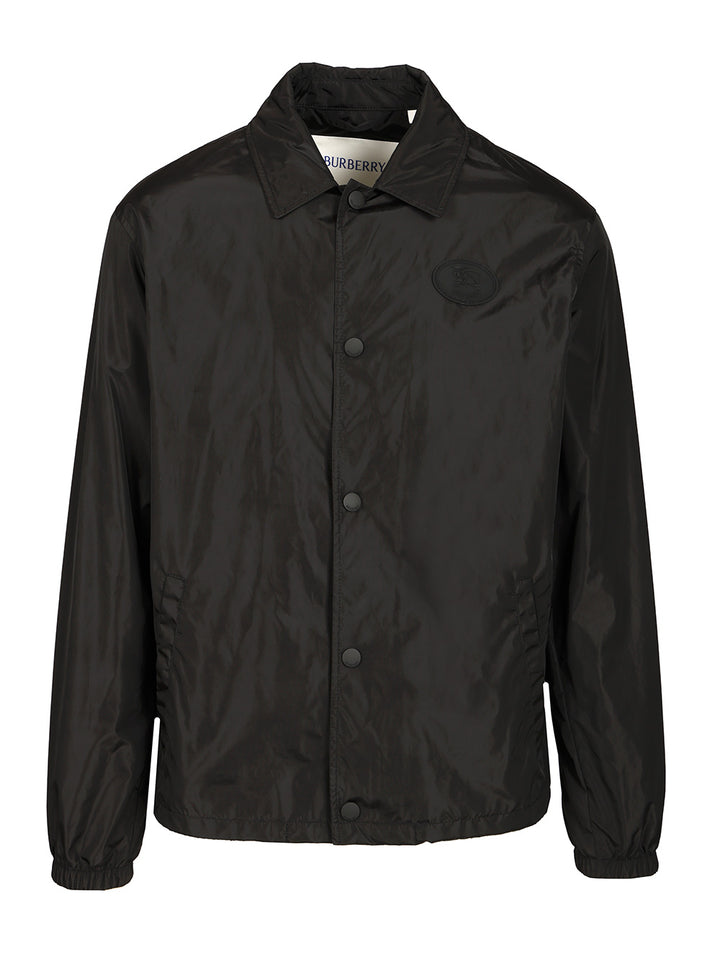 Burberry Burberry Knight Stamp Nylon Track Jacket Jackets - Black | a9ce57270d42b83c72166192eb3b50d237205b78