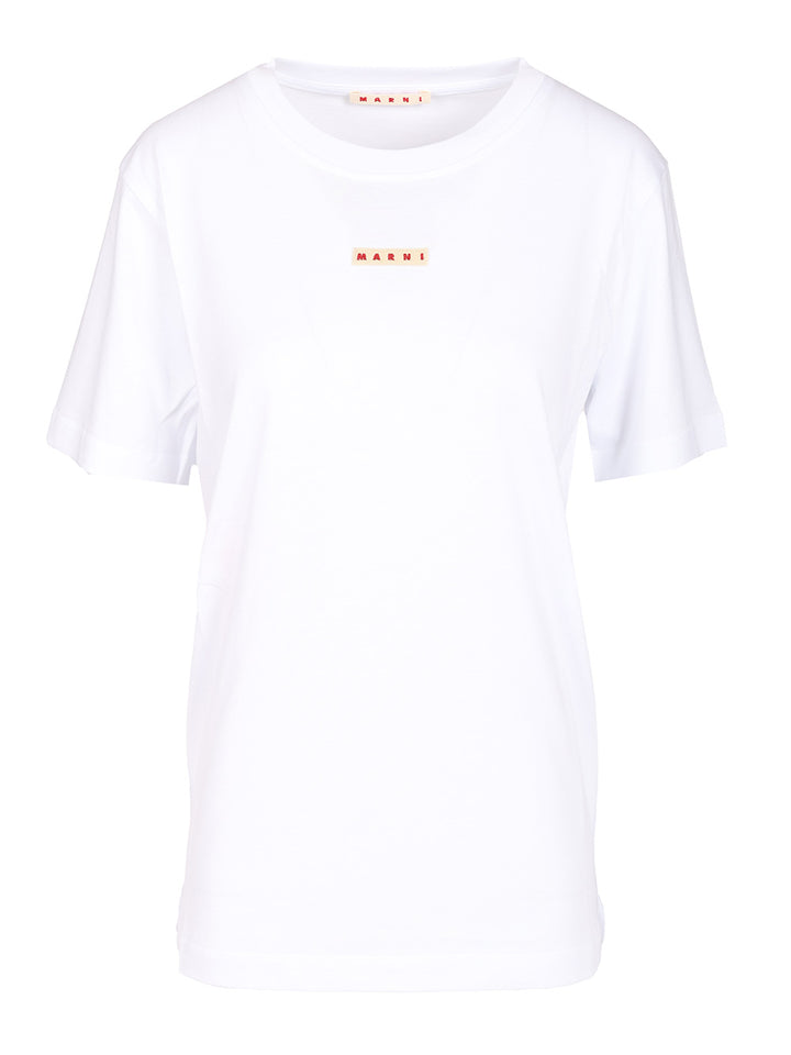 Marni Cotton T-Shirt - White | 0305c0b964336e7667309f9294586ccbc09e4a56