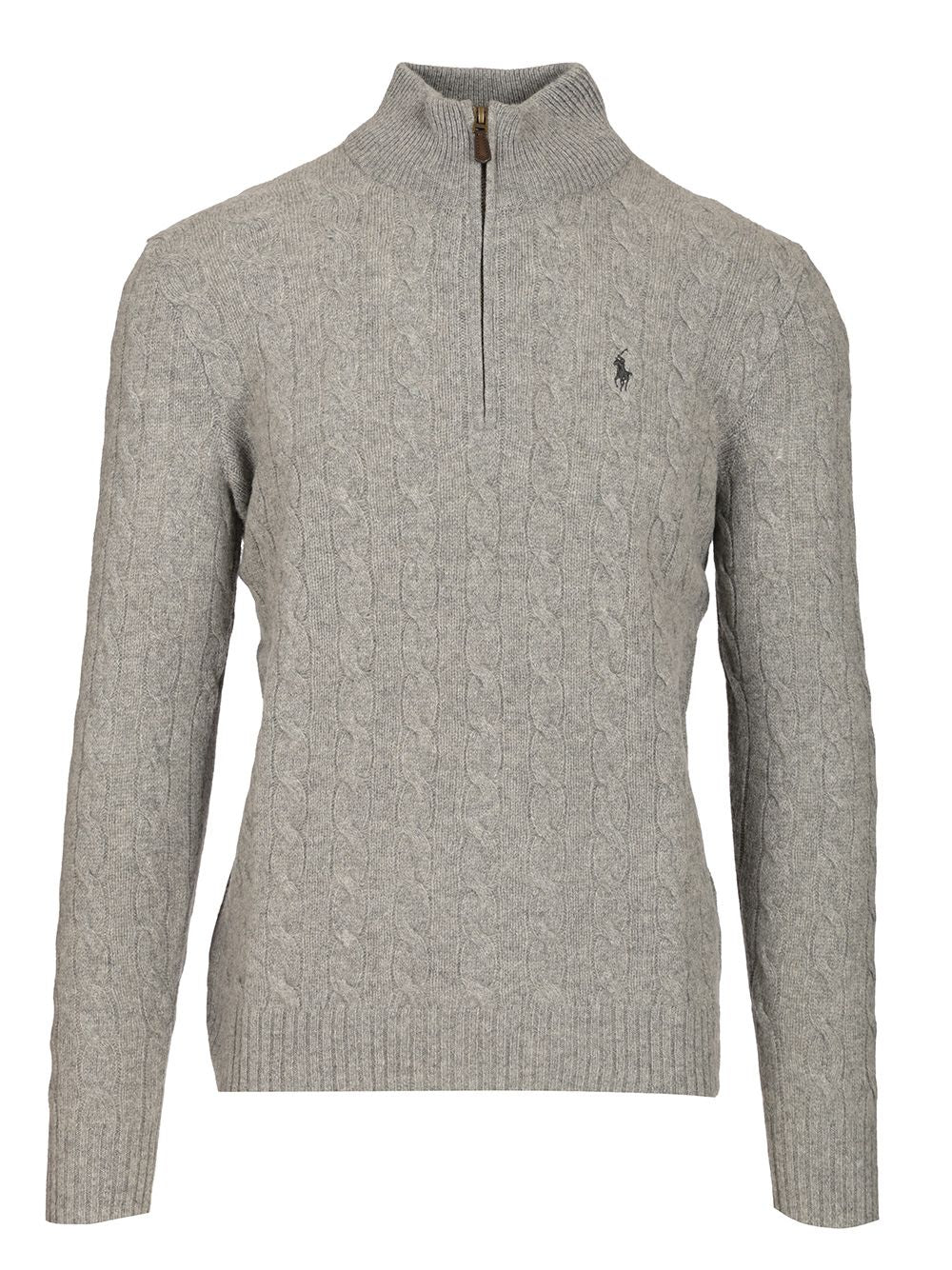 Polo Ralph Lauren Half-Zip Sweater Knitwear - Grey | bba76ffab68c85354d86efaa299999963b391521
