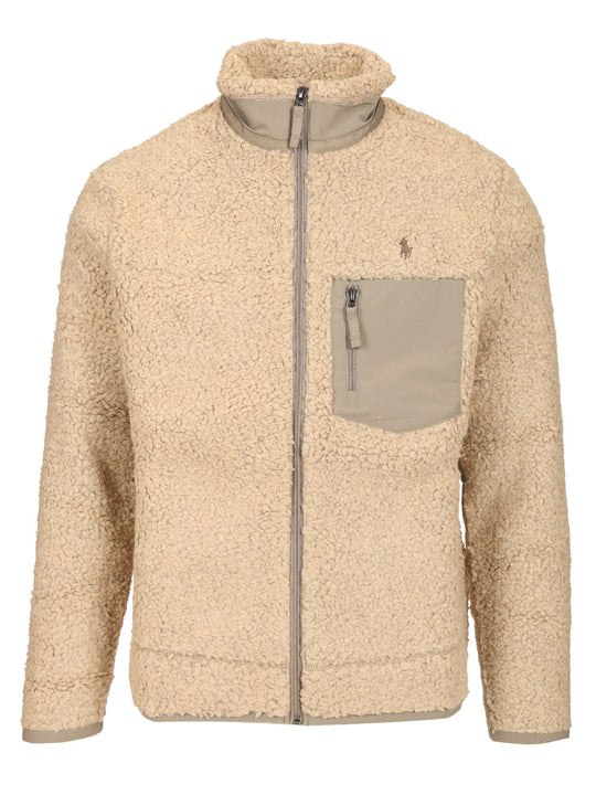Lined Fleece Jackets Beige