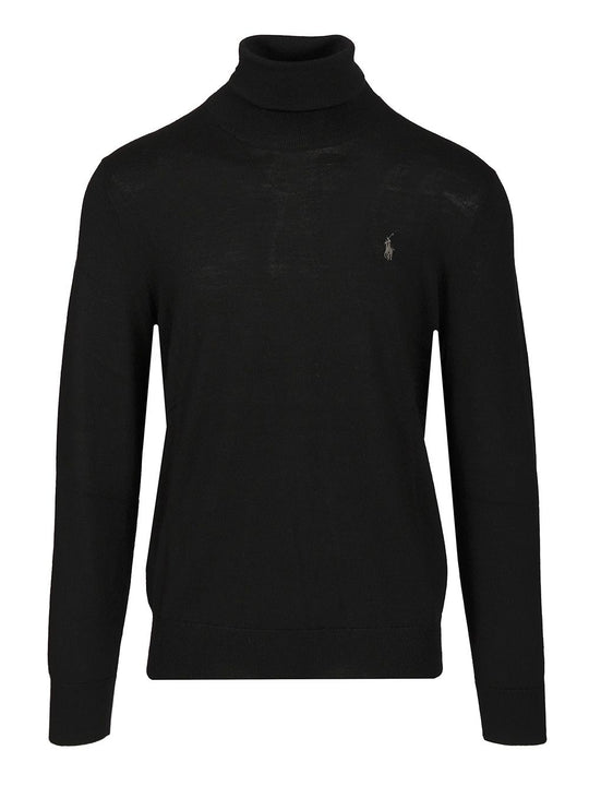 Turtleneck Sweater Knitwear Black