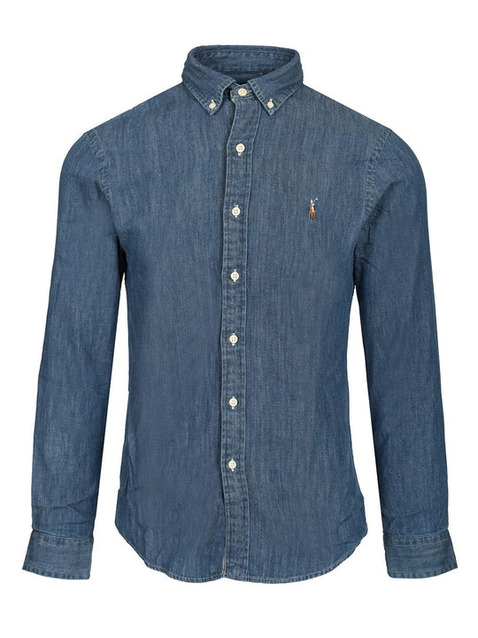 Denim Shirt Casual Blue