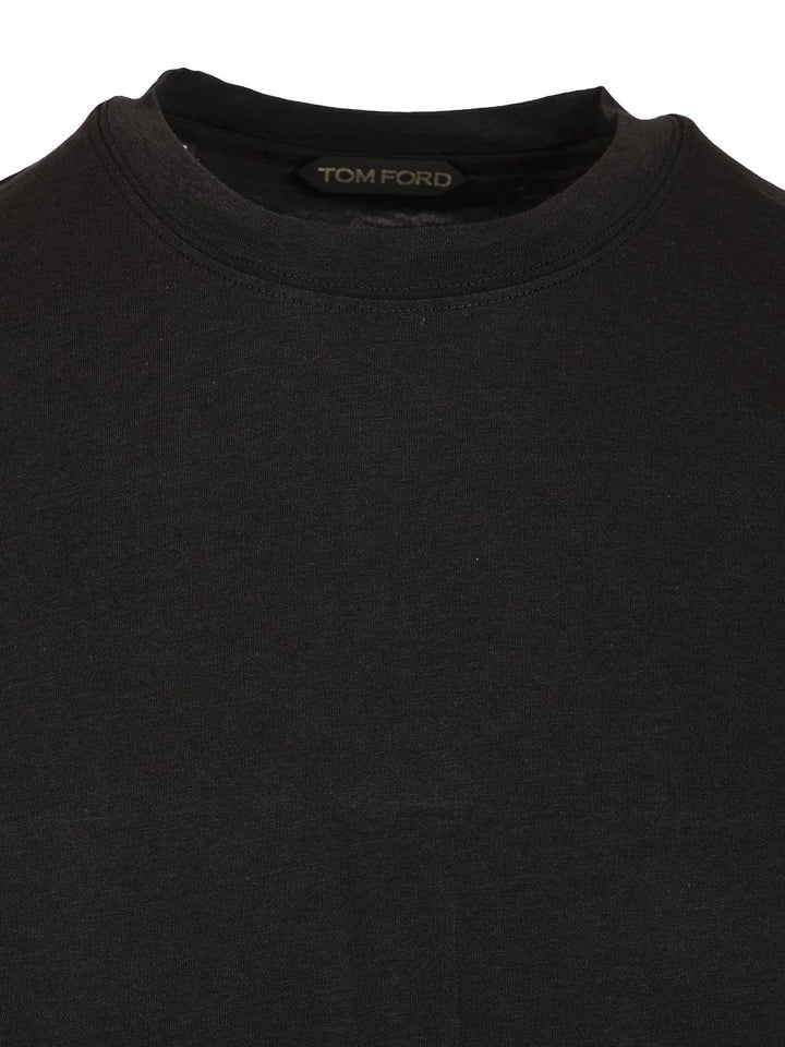 Tom Ford Crew Neck T-Shirt - Black | 367967c40ec36acb3ce34e7526a8f0f2a3e66fb0