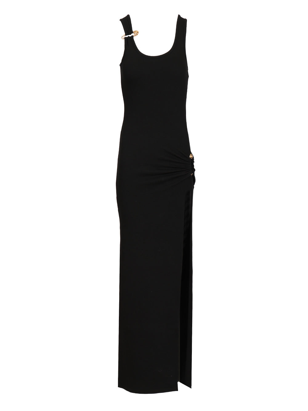 Versace Safety Pin Dresses - Black | 4b43146f8894ba315eabb3b5a3f363a69294b8a0