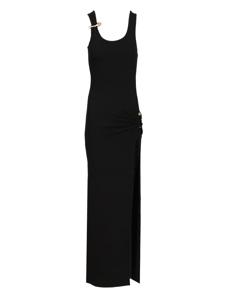 Versace Safety Pin Dresses - Black | 4b43146f8894ba315eabb3b5a3f363a69294b8a0