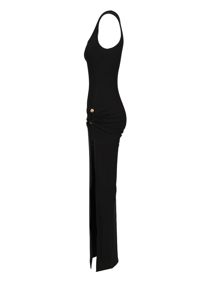 Versace Safety Pin Dresses - Black | a2efca402ce7c7bc27186ecb7cbbf2a1b061f73a