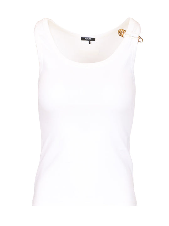 Safety Pin Tops White