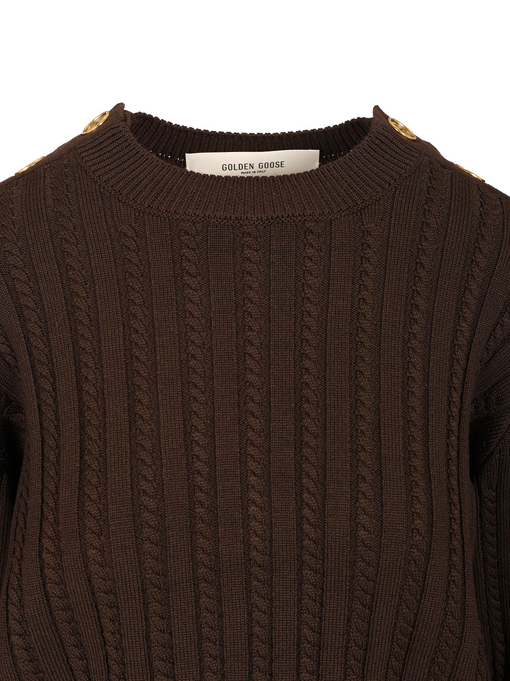 Golden Goose Deluxe Brand Cable-Knit Sweater Knitwear - Brown | 3ac91a3d311b1323fe7ab36c44781ceaaa6ad565