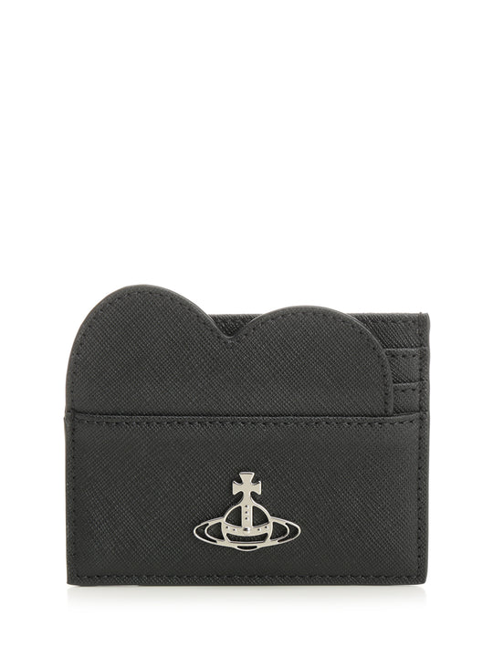 Heart Small Leather Goods Black