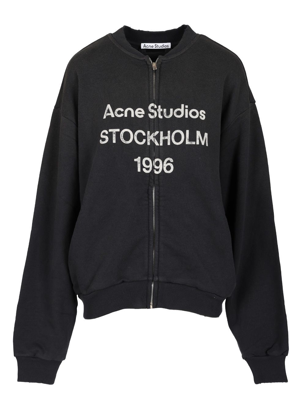 Acne Studios Zip-Up Cardigan Sweatshirts - Black | 33ec9b4222aa80552933502a193cc8668905aa8f